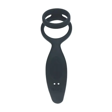 LEVELZ Men Vibration Prostate Model with Dual Support Ring Black