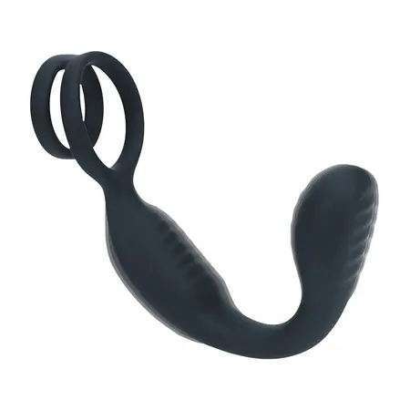 LEVELZ Men Vibration Prostate Model with Dual Support Ring Black