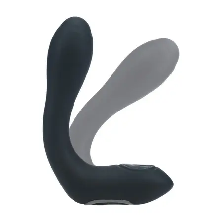 LEVELZ savitljivi silikonski stimulator prostate crni, sa funkcijom grejanja i tapkanja