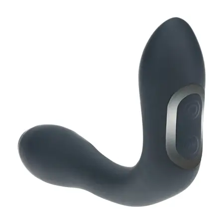 LEVELZ savitljivi silikonski stimulator prostate crni, sa funkcijom grejanja i tapkanja