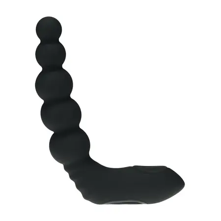 LEVELZ Revo stimulator prostate sa kuglicama, grejanjem i tapkanjem, crni silikon