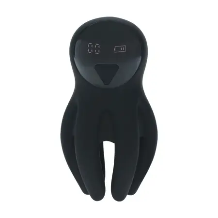 LEVELZ Vibra Silicone Pulse Massager with Digital Display Black