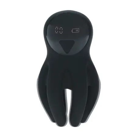 LEVELZ Vibra Silicone Pulse Massager with Digital Display Black