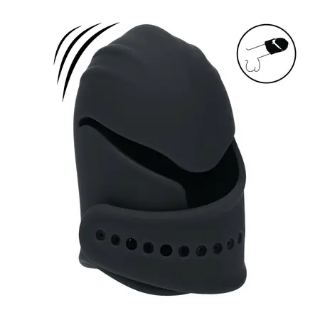 LEVELZ Black, podesivi silikonski vibrirajući stimulator glavića