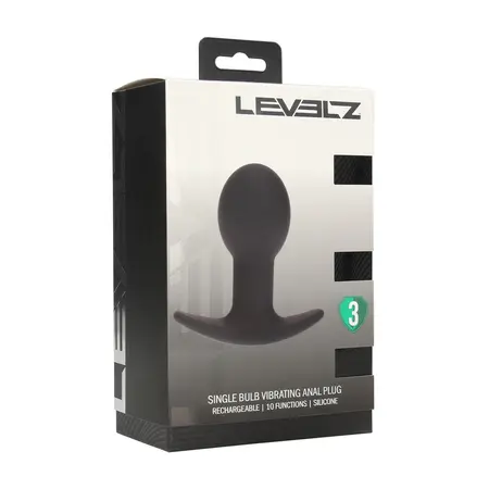 LEVELZ Single Bulb punjivi ergonomski analni čep sa 10 modova vibracije