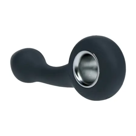 LEVELZ plicity vibrirajući silikonski stimulator prostate sa prstenom, crni, punjivi