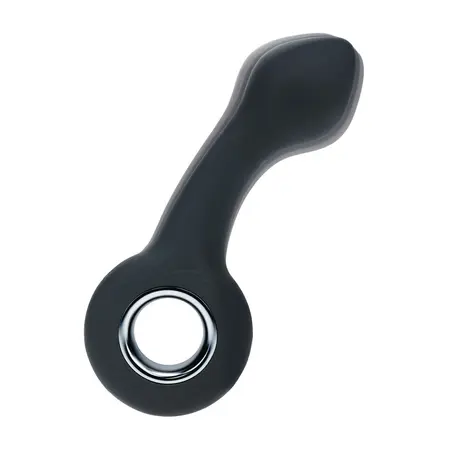 LEVELZ plicity vibrirajući silikonski stimulator prostate sa prstenom, crni, punjivi