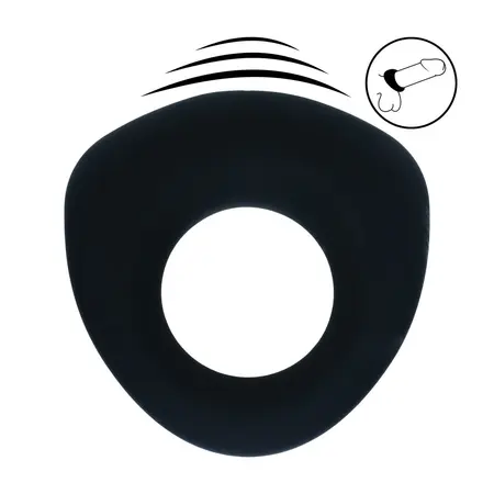 LEVELZ Sealed Liquid Silicone Vibrating Ring Black Level 3 Power