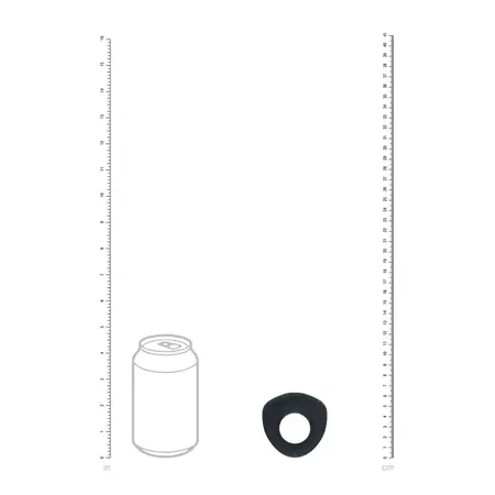 LEVELZ Sealed Liquid Silicone Vibrating Ring Black Level 3 Power