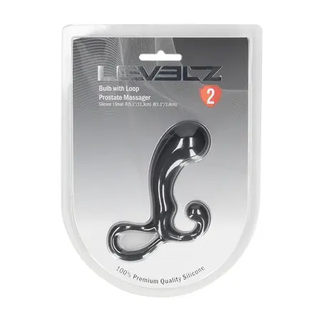 LEVELZ Pro L2 silikonski analni stimulator sa prstenastom drškom crni S