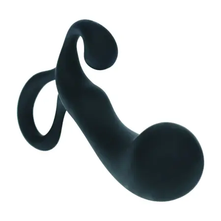 LEVELZ Pro L2 silikonski analni stimulator sa prstenastom drškom crni S