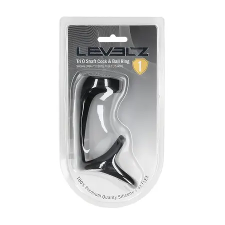 LEVELZ Tri-O set silikonskih prstenova za podršku, crni, anatomski dizajn