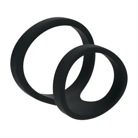LEVELZ Dual Loop silikonski prsten za podršku crni sa podesivim sistemom