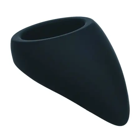LEVELZ Teardrop crni silikonski prsten, ergonomski sistem za intimnu podršku
