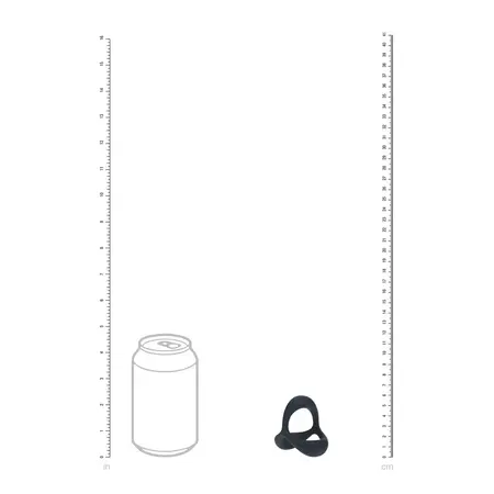 LEVELZ Tri-O Ergo Silicone Support Ring Black - Triple Structure Design