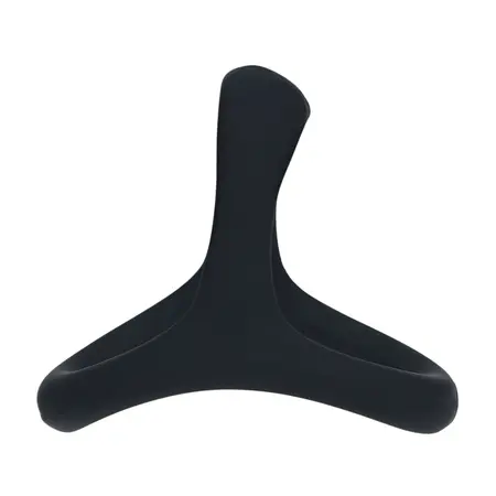 Levelz Tri-O crni silikonski trostruki prsten za podršku ergonomskog dizajna