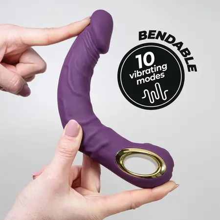 Magnus Bend Flexible Intimate Machine - 10 Modes, Purple, 22.5 cm