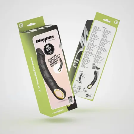 Crushious Magnus Bend Flexible USB Rechargeable Black Stimulation Device 22.5cm