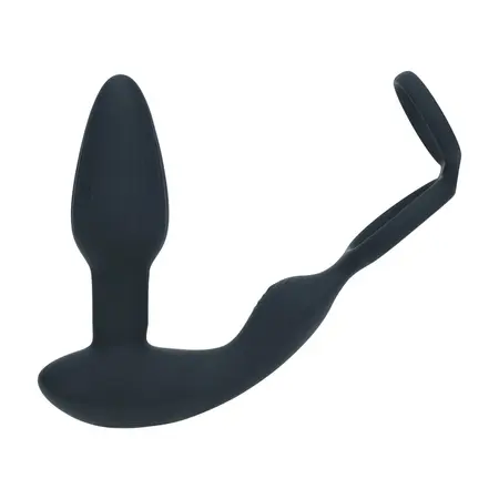 LEVELZ Black Dual Motor stimulator prostate sa rotirajućim kuglicama i prstenom