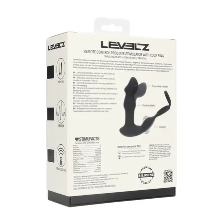LEVELZ Revo Stealth crni silikonski intimni masažer sa daljinskim upravljačem