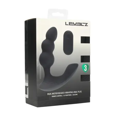 LEVELZ Revo crni silikonski stimulator prostate sa dva motora i daljinskim upravljačem
