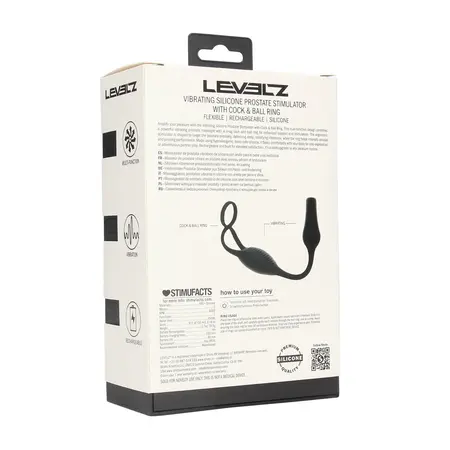 LEVELZ Partner crni silikonski dvostruki intimni sistem na punjenje