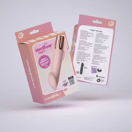 Crushious Mellow Angler mini vibrator roze boje sa 10 modova vibracije i kompaktne veličine