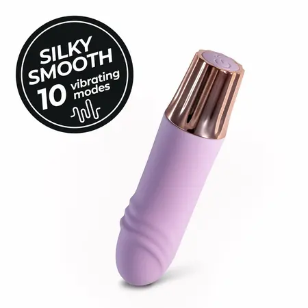Crushious Mellow Waves mini vibrator u boji lavande dužine 11cm sa USB punjenjem