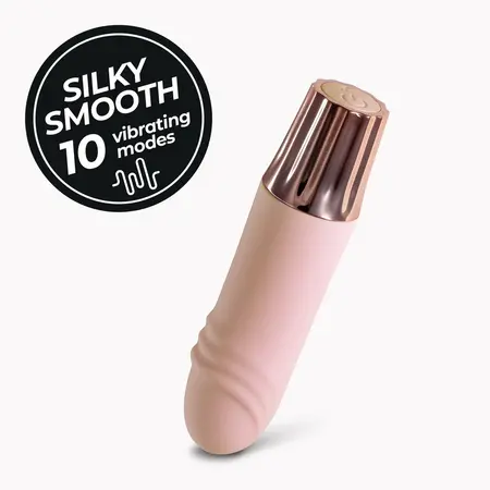 Crushious Mellow Waves mini vibrator roze boje 11cm od silikona