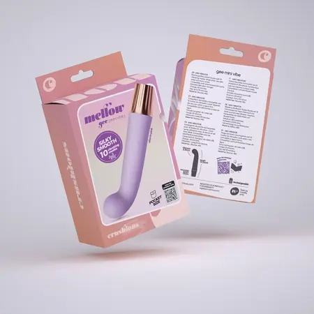 Crushious Mellow Gee Mini Lavender, kompaktni sistem za G-tačku sa 10 režima rada