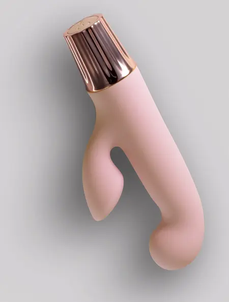 Crushious Mellow Cony roze mini rabbit vibrator, kompaktni silikonski sistem
