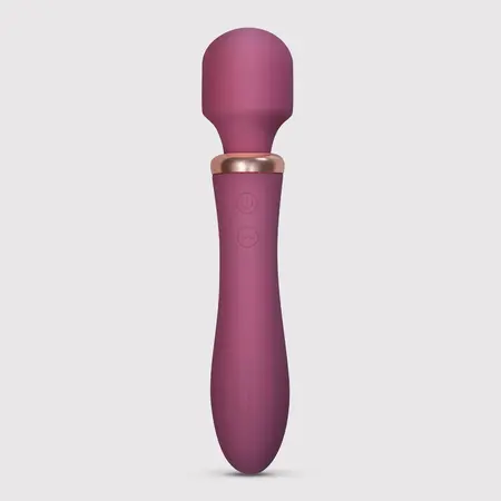 Crushious Jinx Dual Wand Massager Red Wine - Heating & 10 Modes, 21cm