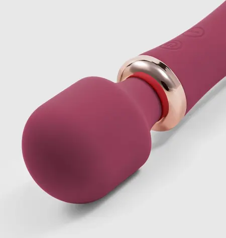 Crushious Jinx Dual Wand Massager Red Wine - Heating & 10 Modes, 21cm