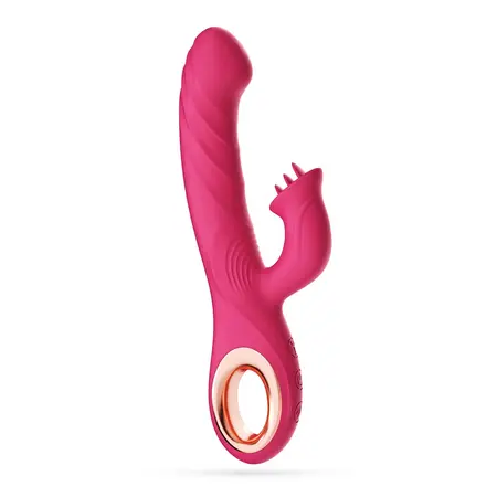 Mirenca Wiggle Rabbit intimni masažer roze silikon 10 modova 22.5cm