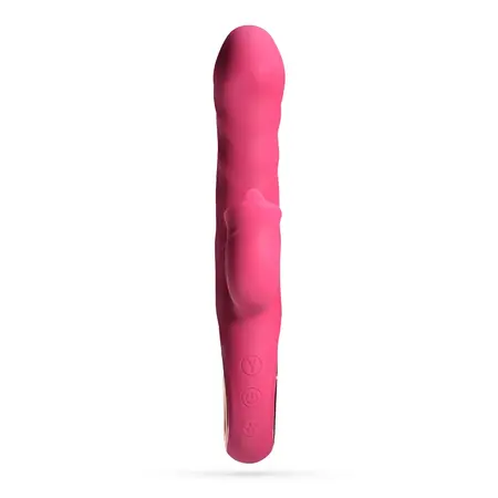 Mirenca Wiggle Rabbit intimni masažer roze silikon 10 modova 22.5cm