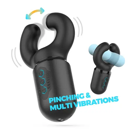 Crushious Kong intimni aparat sa pritiskom i vibracijom crni 16cm
