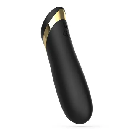 Crushious Blinders Rechargeable Mini Vibrating Device Black 10.2cm