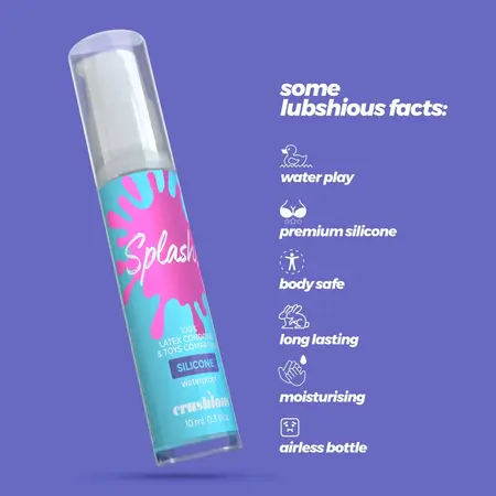 Splash silikonski lubrikant gel 10ml sa dugotrajnom veganskom formulom