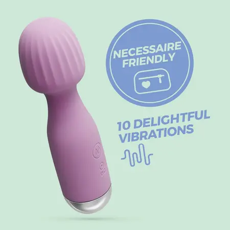 Crushious Wanderlust Mini Wand masažer Lilac, kompaktni silikon, 10 modova vibracije