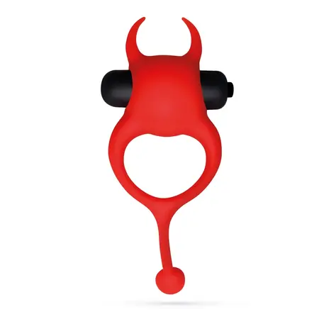 Crushious Daemon vibrirajući silikonski prsten crveni 10 modova 12.5cm