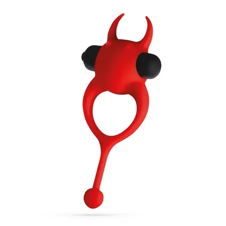Crushious Daemon vibrirajući silikonski prsten crveni 10 modova 12.5cm