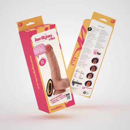 Crushious Inviktus Vibe Liquid Silicone Thrusting Rotating Model 22 cm Flesh