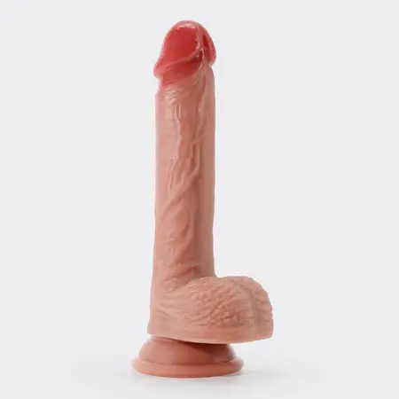 Crushious Inviktus intimni dildo od tečnog silikona 22cm u boji kože