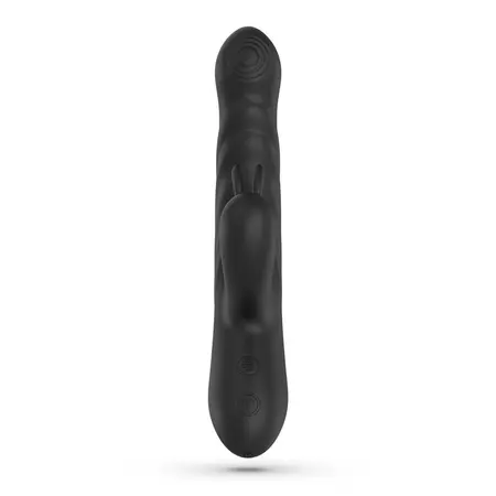 Crushious Lapin intimni vibrator zec sa potiskom crni 21.5cm USB