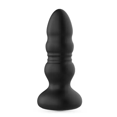 Crushious Australis crni intimni čep sa RGB LED osvetljenjem i daljinskim upravljačem, 12 cm