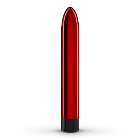 Crushious Classic Vibe Red, elegantni metalik intimni masažer dužine 17.5 cm