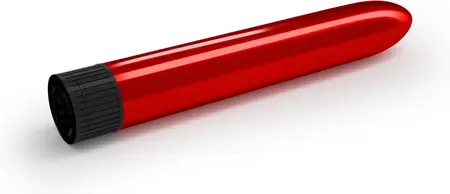 Crushious Classic Vibe Red, elegantni metalik intimni masažer dužine 17.5 cm