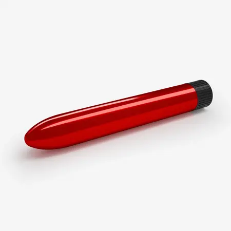 Crushious Classic Vibe Red, elegantni metalik intimni masažer dužine 17.5 cm