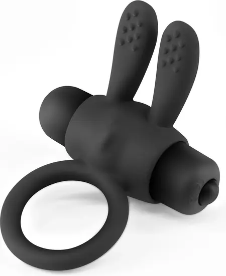 Crushious Pluto silikonski prsten sa vibrirajućim metkićem crni 7.6cm