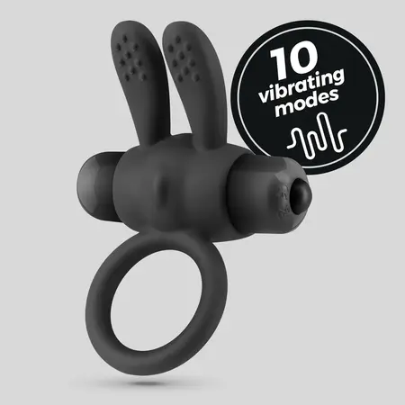 Crushious Pluto silikonski prsten sa vibrirajućim metkićem crni 7.6cm